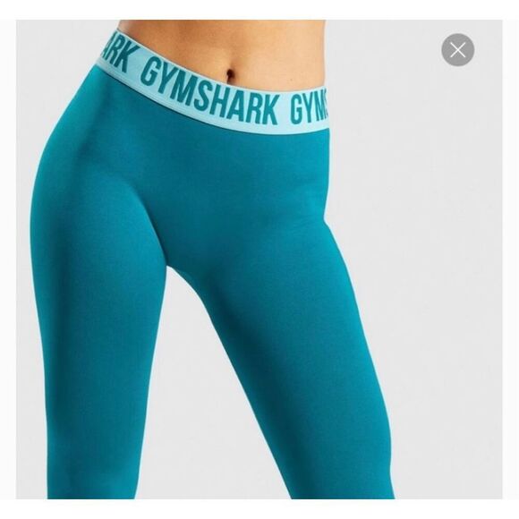 Gymshark Seamless Leggings Green Size M - Picture 1 of 16